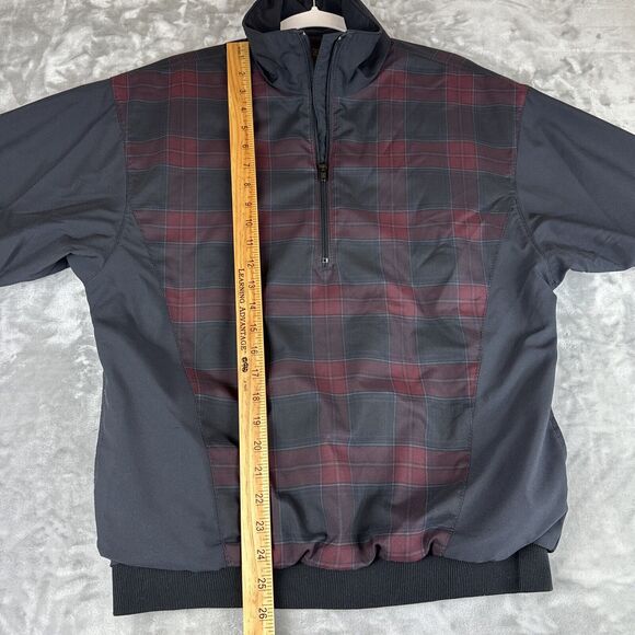 Forrester's Outerwear Pullover‎ Windbreaker Men's Small Black Red Plaid (0782) - Picture 11 of 11
